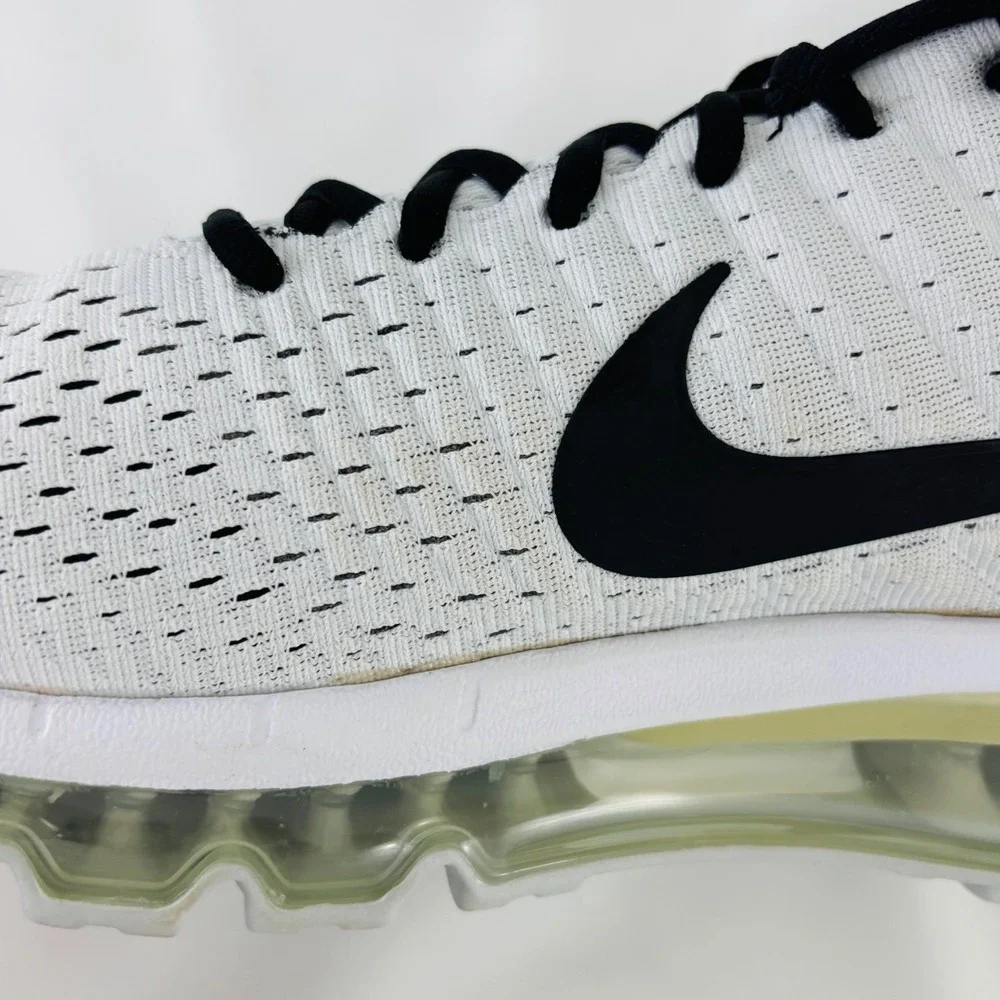 Nike Air Max 2017 Mens Running Shoes White Black 849559-100 Size 13